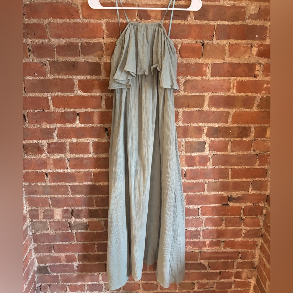 Tuckernuck Pomander Place | Sage Maxi Dress 100% cotton | Size S